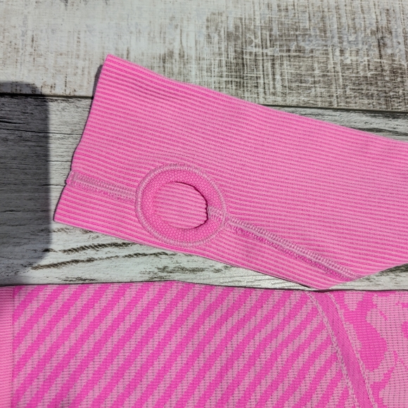 Lululemon Swiftly Tech Long Sleeve Crew Heathered Raspberry Glo Light size 10 - Picture 5 of 6